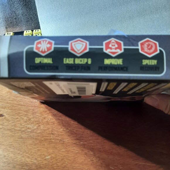 NEW Box! Blitzu Elbow Support Brace Adjust Compression Dual Stabilizer Black XL - Picture 5 of 5